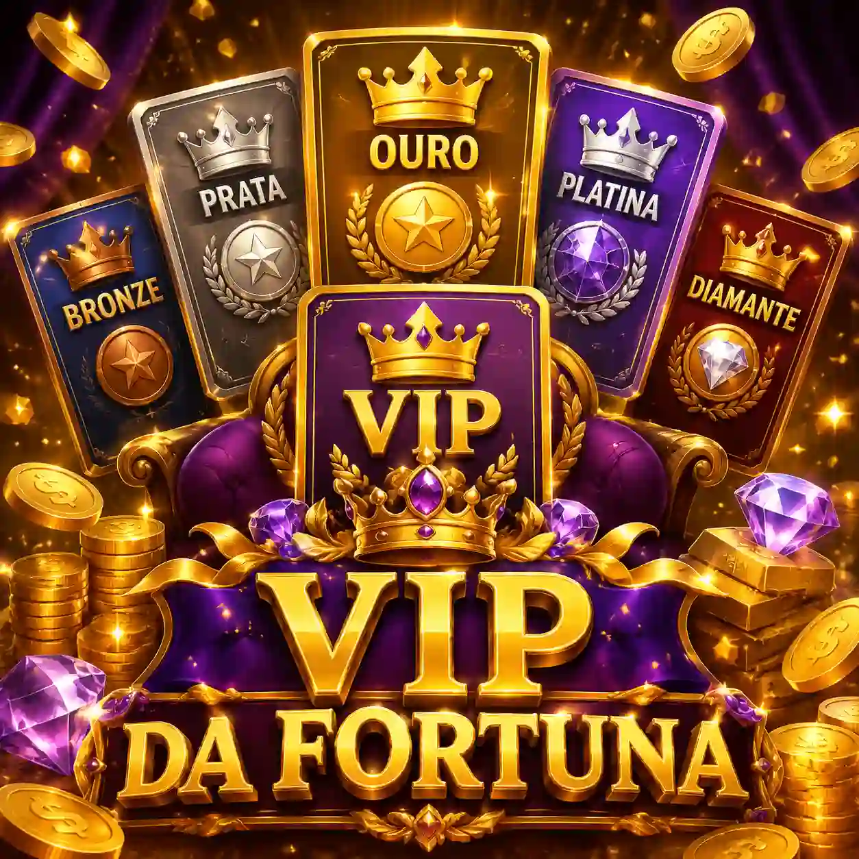 Quatro níveis do clube VIP